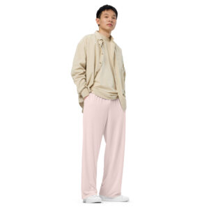 All-over print men wide-leg pants