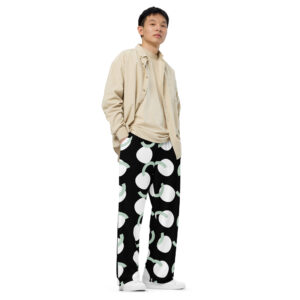 All-over print men  wide-leg pants