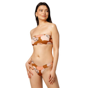 Recycled bandeau bikini
