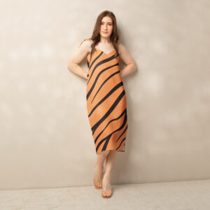 Tie-strap midi dress