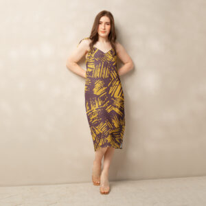 Tie-strap midi dress